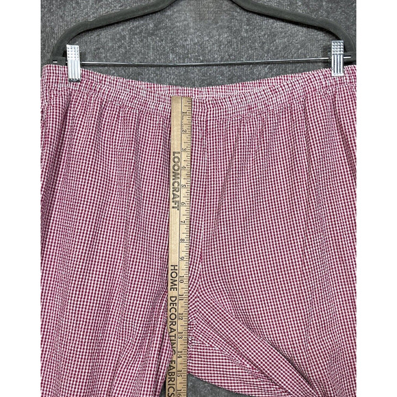 Essentials By Maggie Seersucker Capri Pants Womens Size 18/20W Floral Embroidery - Picture 6 of 10